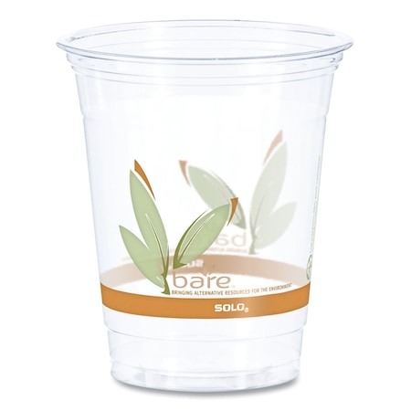 Dart Bare Eco-Forward RPET Cold Cups, 12-14 oz, Clear, PK1000 PK RTP12BARE